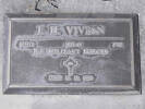 Headstone of Pte Ivan Henry Vivian 565874. Greenpark RSA Cemetery, Dunedin City Council Block 2S, Plot 34. Image kindly provided by Allan Steel CC-BY 4.0.