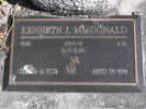 Headstone of AB Kenneth John Macdonald 8113. Greenpark RSA Cemetery, Dunedin City Council Block 1A, Plot 212. Image kindly provided by Allan Steel CC-BY 4.0.