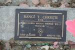 Gravestone of Warrant Officer Rangi Tataura Christie, Eastern Cemetery, Invercargill, Southland. Image courtesy of Invercargill City Council (2021).