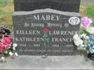 Gravestone of Eileen Kathleen and Lawrence Francis Mabey, Kelvin Grove Cemetery, Palmerston North, Manawatu. Image courtesy of Palmerston North City Council (2021).