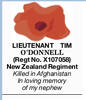 In memoriam of Lieutenant Tim O'Donnell, published in Northern Advocate (April 2021).