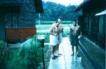 Three members of 10 Pl off to showers. E. J. G. Ormsby, A. McCutcheon, Alby Kiwi just arrived from N.Z. Image taken during Malayan Emergency 1959-1960. © Peter Gallacher.