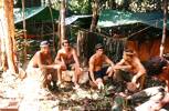 Members of 10 Pl.  L to R  B. Graham, J. Walker-Grace, J. Richardson, Sgt M. Brown. Image taken during Malayan Emergency 1959-1960. © Peter Gallacher.