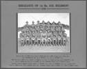 Photograph of Sergeants of the 1st Battalion, H.B. Regiment, 1936. Back row: Sgt J.R. Dixey, B Coy; Sgt.-M. J. Collins, Band; Sgt C. Kemp, D Support; Sgt. J. Steel, Band; Sgt. C McFadden, H.Q. Wing; Sgt. B. Beetham, C Coy; Sgt. C. C. Johansen, C Coy. Middle Row: Sgt. R. Finley, B Coy; C.Q.M.S. C. R. Morris, B Coy; Sgt. C. W. Taylor, H.Q. Wing; Sgt. H. Coddington, A Coy; Sgt. R.J. Shields, H.Q. Wing; Sgt. S. G. Horne, H.Q; Sgt. C. Newland, D Support; Sgt. R. Vaughan, D Support. Front Row: C.S.M. D. Graham, D Support; C.Q.M.S. C.L. Grouden, A Coy; C.S.M. A.S. McWhinnie, C Coy; Sgt. J. Allan, NZPS; S.S.M. W. J. Fisher, NZPS; S.S.M. J. McLeary, NZPS; Sgt. J. Hawkins, D Support; C.Q.M.S. S. Spicer, C Coy; C.Q.M.S. O. Jensen, D Support. Image kindly provided by Noel Taylor (June 2021).