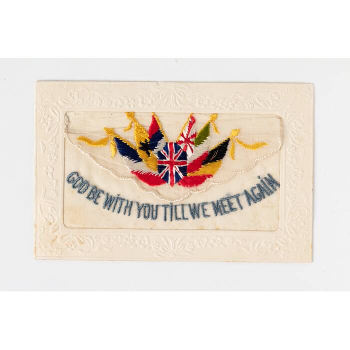 postcard, embroidered, 1995x2.225, © Auckland Museum CC BY