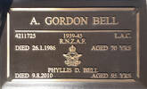 Gravestone of Leading Aircraftman Allen Gordon Bell, Taupo Public Cemetery, Taupo, Waikato. Image kindly provided by John Forrest (July 2021).
