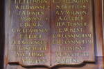 Kingsland Methodist Trinity Church Roll of Honour 1914-1918. W.H. Browne to A.A. Kent, Image kindly provided by John Halpin (July 2015).