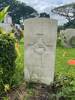 Gravestone for Warrant Officer D.A. Scrimgeour, Royal New Zealand Air Force at Kranji War Cemetery. Image kindly provided by Matt McKenna (January 2022).