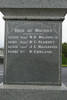 Clevedon First World War Memorial. R.D. Wilson to R. Gowland. Image kindly provided by John Halpin.