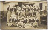 Group of eighteen Medical Corps personnel, aboard ship, includes Sister Barnes of Nelson, [1915-1919]. Nelson Provincial Museum Collection: 282710-1.