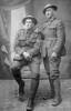 Photo of Godfrey Alexander Fairlie Sgt 16/982 of Tokomaru Bay with Nataniel Hale Pte 16/1486 of Tolaga Bay. Image kindly provided by Lorraine James (May 2022).