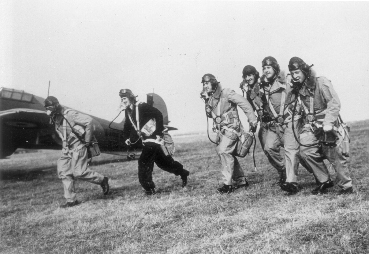 Hurricane pilots during the Battle of Britain.