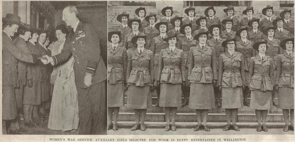 Women's war service auxiliary girls selected for work in Egypt
