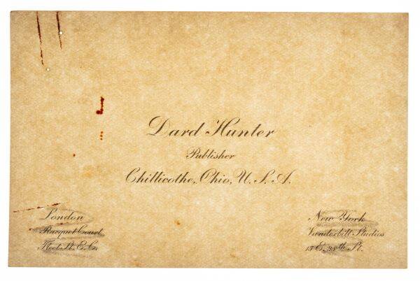 Is Tapa a form of paper? Dard Hunter, preeminent American craft artist papermaker and printer of the twentieth century certainly thought so.