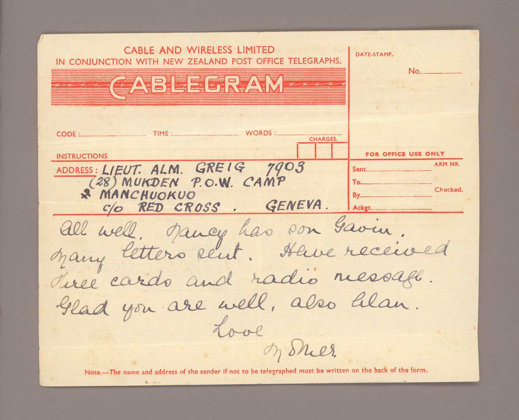 Cablegram