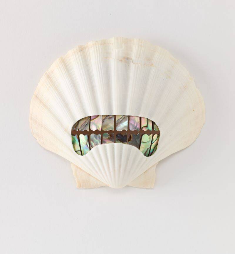 Pearly White Brooch, 2024, Benedikt Fischer. 2025.25.1.