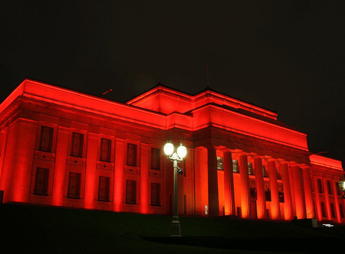 Museum Anzac Red Lighting