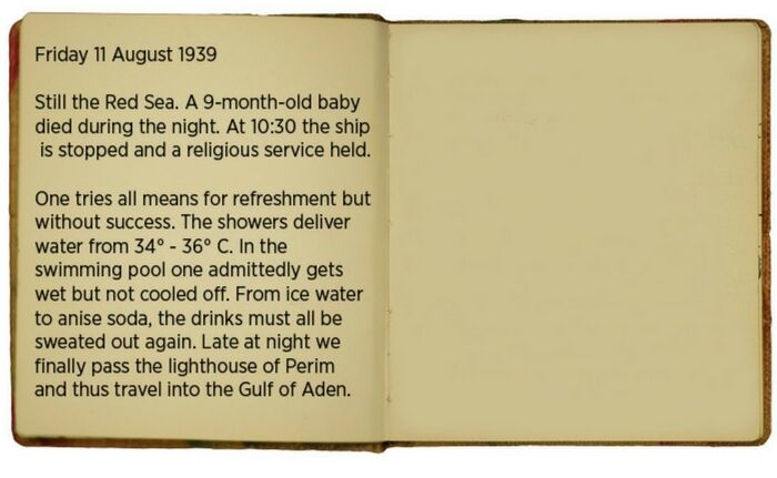 Egon's diary 11 August 1939