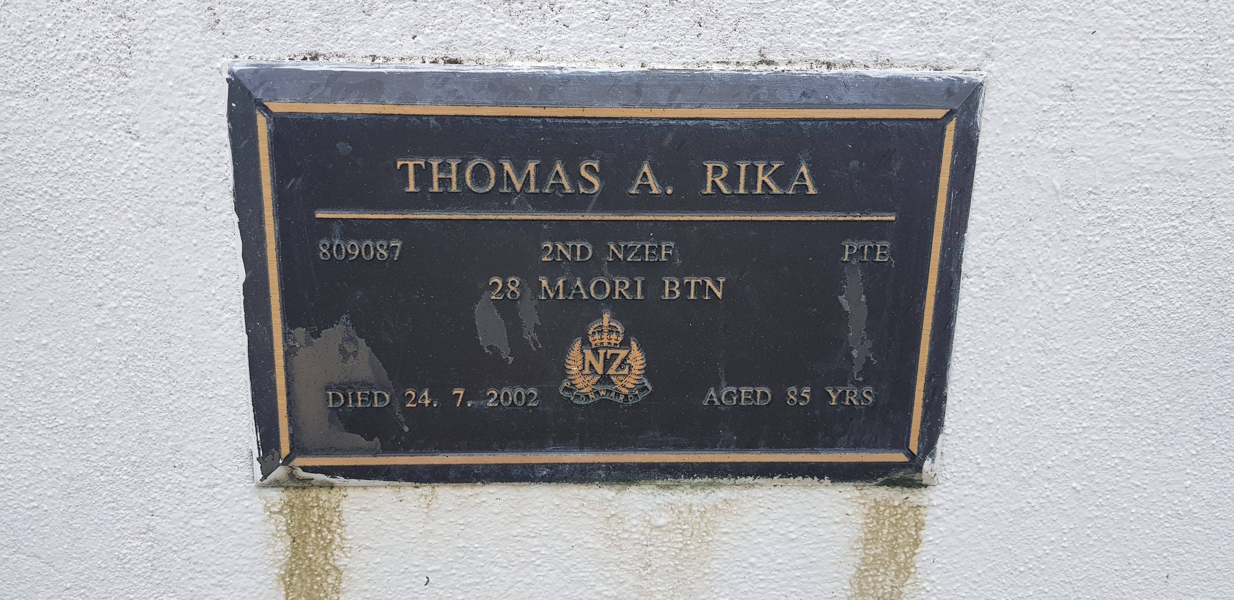Thomas Anthony Rika