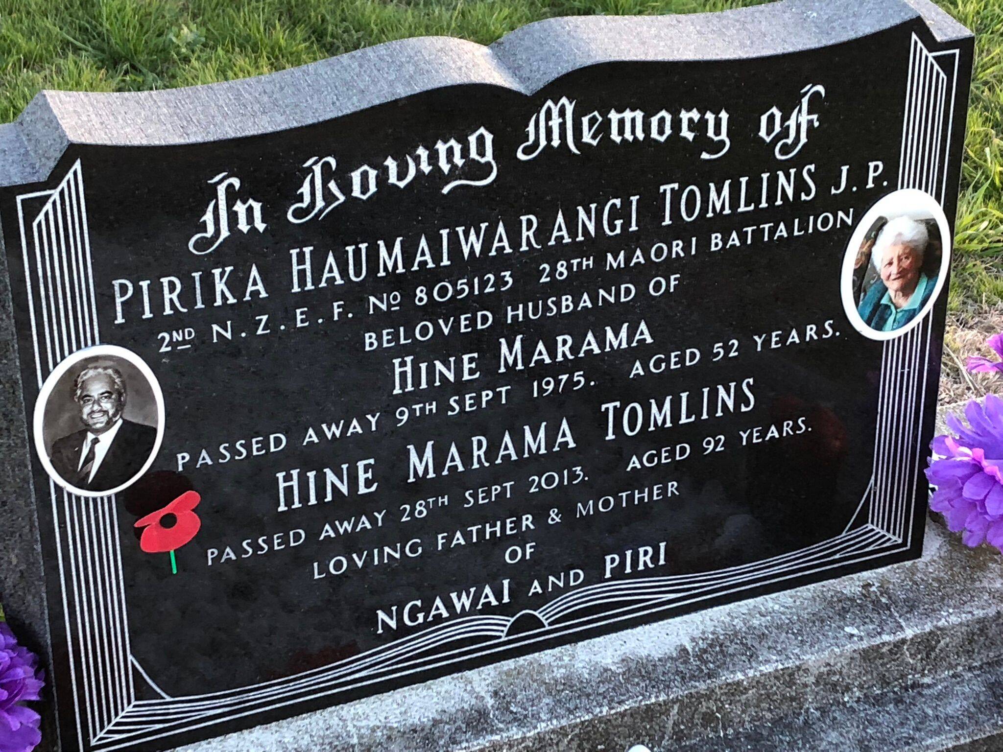 Pirika Haumai Warenga Tomlins