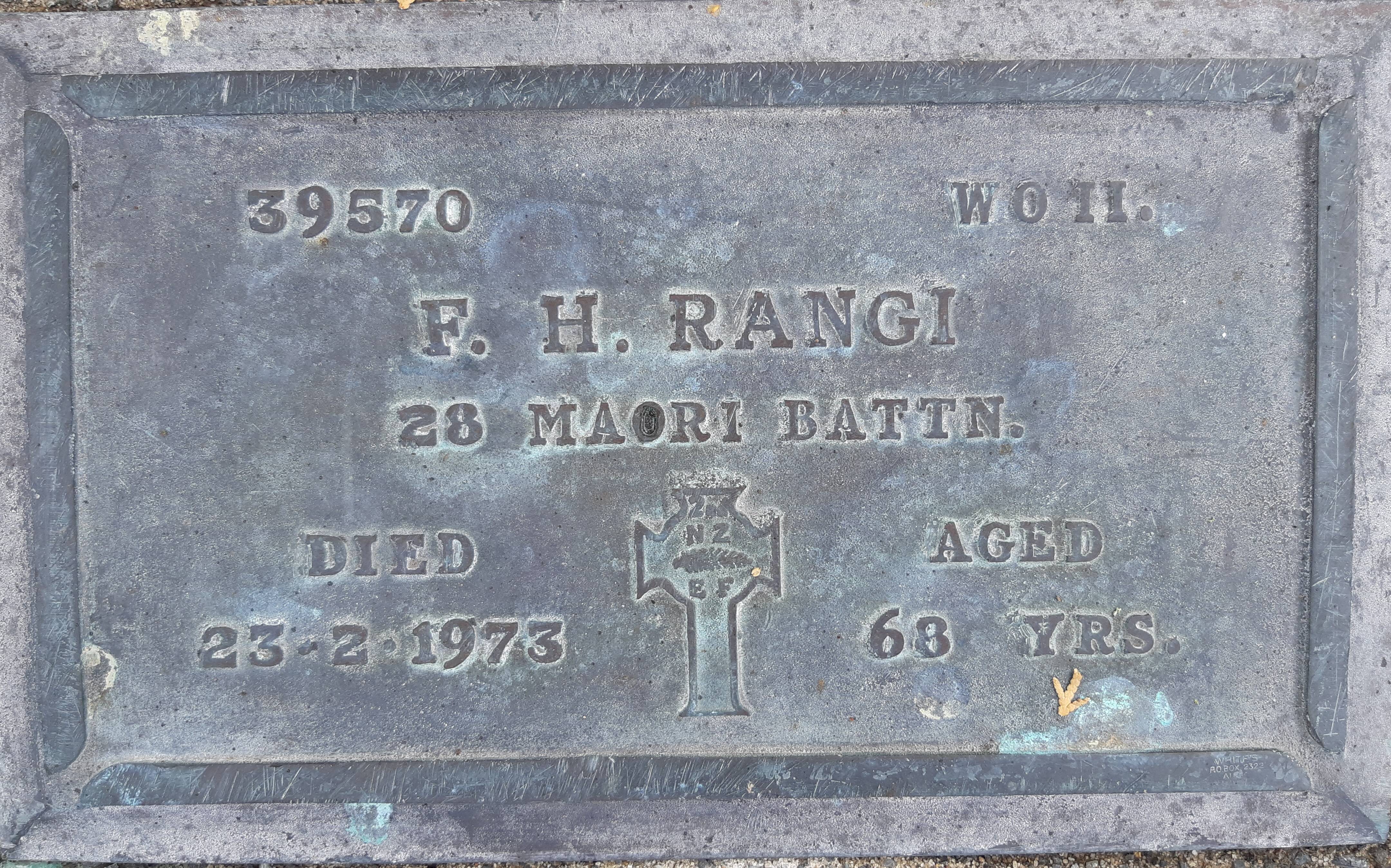 Francis Harold Rangi
