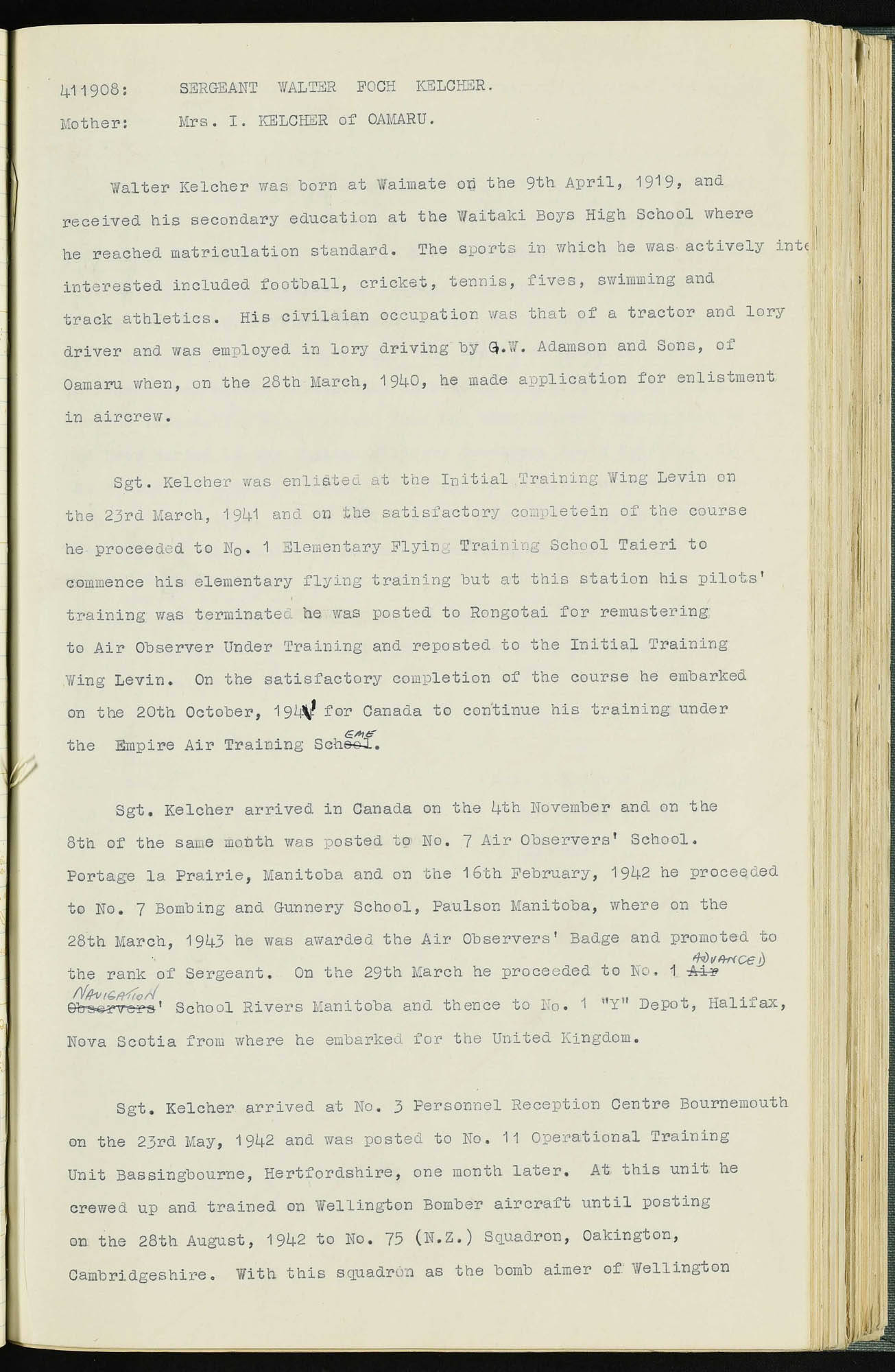 Walter Foch Kelcher
