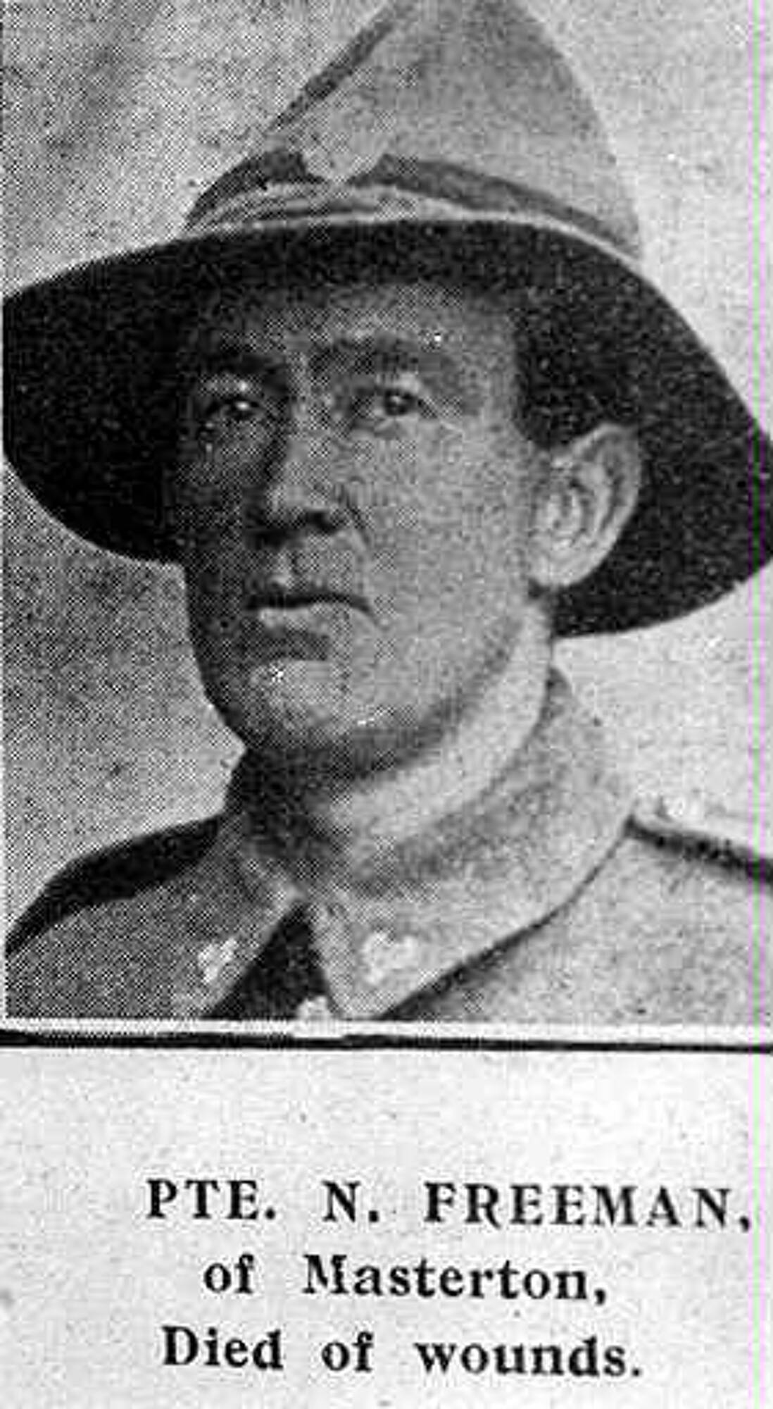 Norman Freeman - Online Cenotaph - Auckland War Memorial Museum