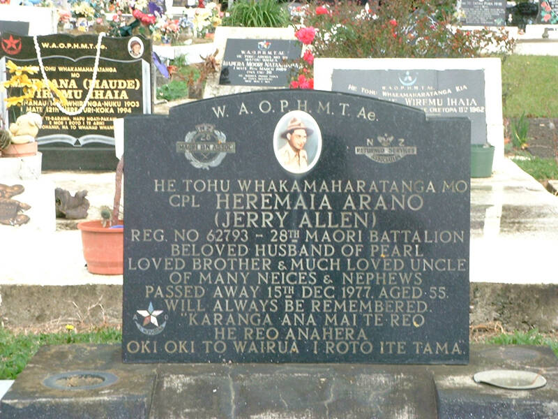 Heremaia Arano Online Cenotaph Auckland War Memorial Museum