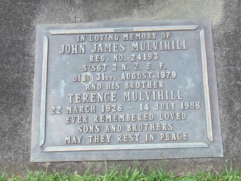 John James Mulvihill Online Cenotaph Auckland War Memorial Museum