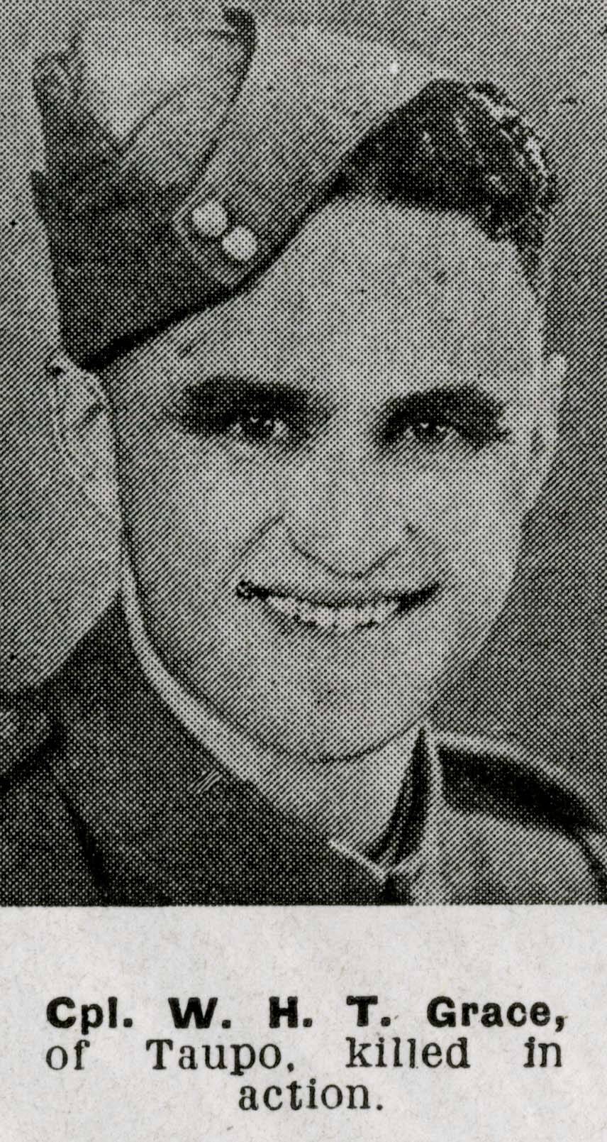 William Henry Tuwharetoa Grace Online Cenotaph Auckland War