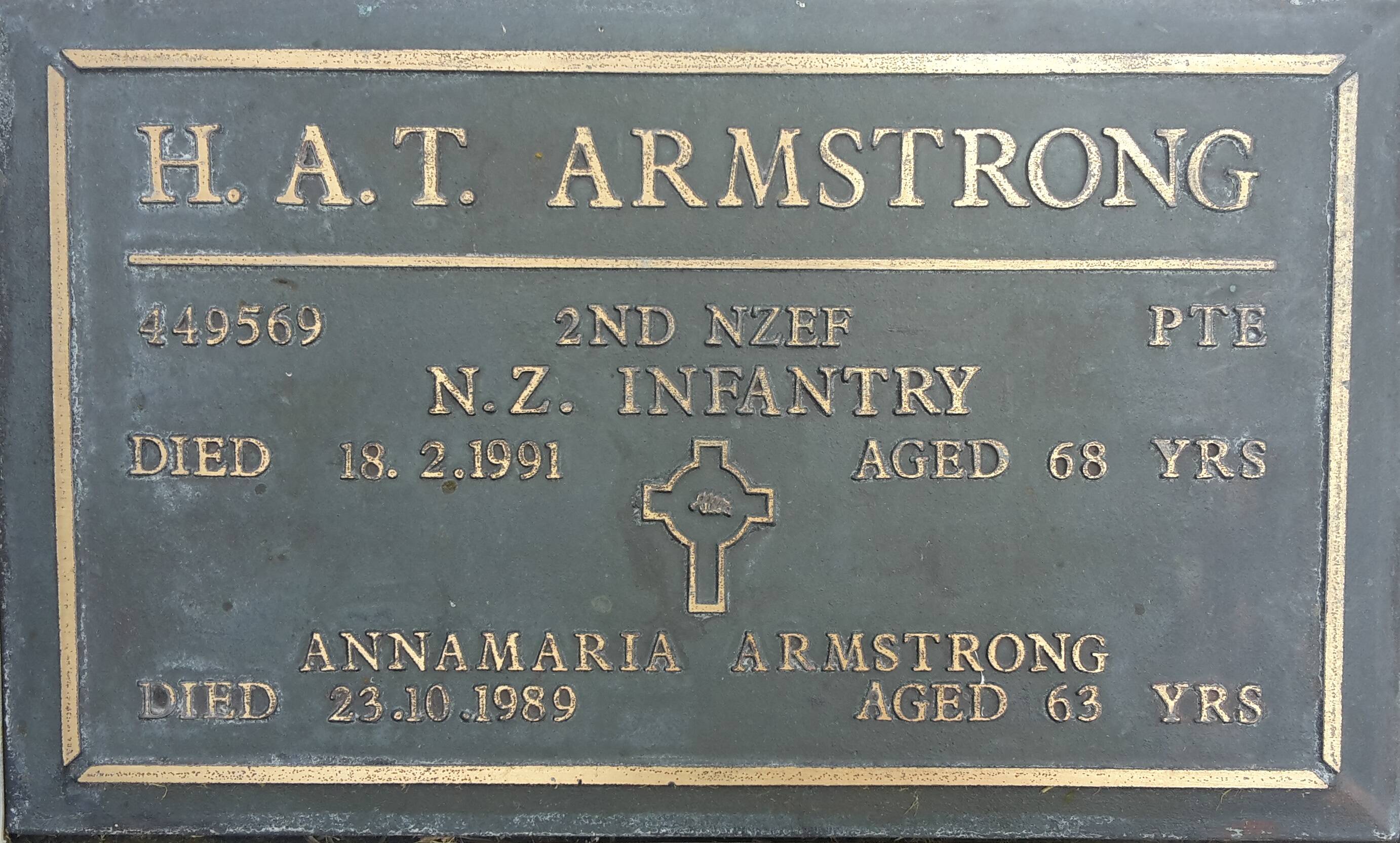 Henry A.T. Armstrong Online Cenotaph Auckland War Memorial Museum