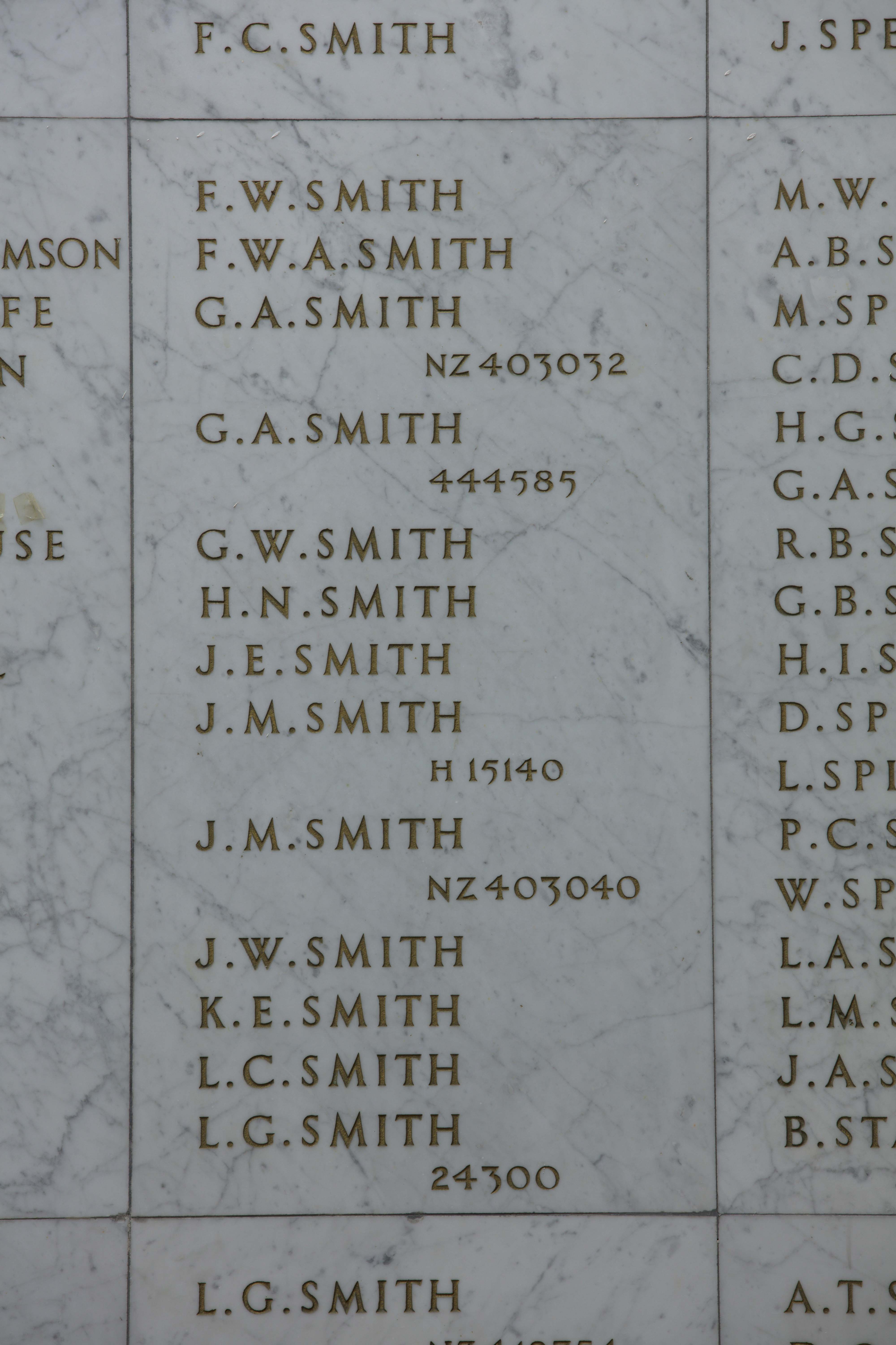 Francis William Arthur Smith Online Cenotaph Auckland War Memorial Museum