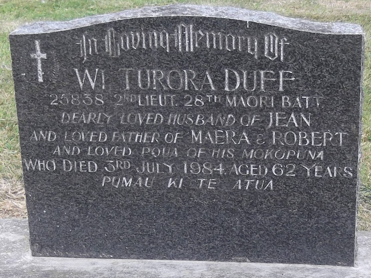 Wituroa Duff