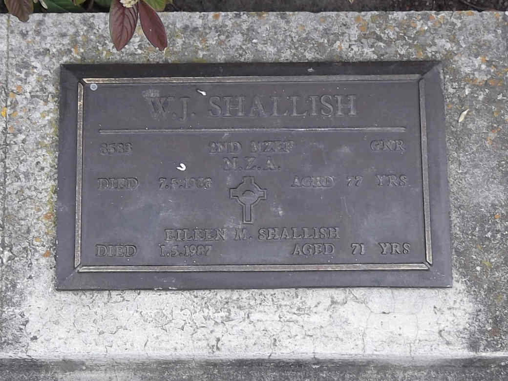 William Joseph Shallish - Online Cenotaph - Auckland War Memorial